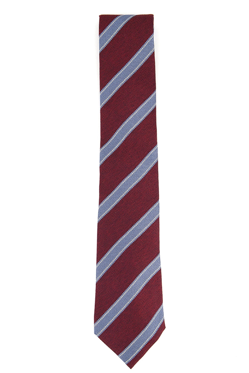 Tasso Elba Men's Striped Silk Tie Red Size Regular