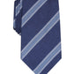 Tasso Elba Men's Classic Stripe Silk Tie Navy Size Regular