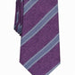 Tasso Elba Men's  Stripe Silk Tie Purple One Size
