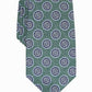 Tasso Elba Men's Classic Medallion Silk Tie Green Size Regular