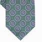 Tasso Elba Men's Classic Medallion Silk Tie Green Size Regular
