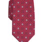 Tasso Elba Men's Medallion Silk Tie Red Size Regular