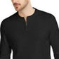 Alfani Men's Quarter-Zip Thermal Shirt Black Size Extra Large