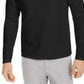 Alfani Men's Quarter-Zip Thermal Shirt Black Size Extra Large