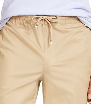 Alfani Men's Drawstring Pants Sand Suede Size Medium