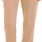 Maison Women's Jules Cropped Paperbag Pants Beige Size Medium