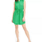 Maison Jules Women's Printed Double Hem Sleeveless Dress Green Size XX-Large