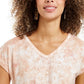 Style & Co Women's Medallion Graphic-Print T-Shirt Pink Size Extra Large