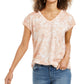 Style & Co Women's Medallion Graphic-Print T-Shirt Pink Size 2 Extra Large