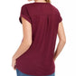 Style & Co Women's Graphic T-Shirt Purple Size Small