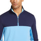 Club Room Men's Regular-Fit Colorblocked 1/4-Zip Sweatshirt Dark Blue Size Small