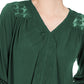 Style & Co. Women's Lace-Back Crochet Top Green Size X-Large