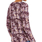 Style & Co Women's Printed Twist-Hem Top Medium Purple Size XX-Large