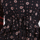 Style & Co Women's Tie-Waist Peasant Blouse Black Size Medium