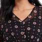 Style & Co Women's Tie-Waist Peasant Blouse Black Size Extra Large
