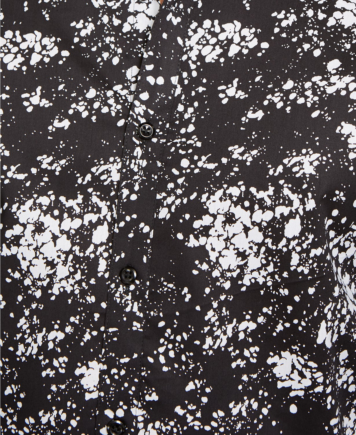 INC International Concepts Men's Big & Tall Paint Splatter-Print Shirt Black Size 4 Extra Large
