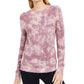 INC International Concepts Women's Tie-Dyed Sweater Purple Size Large
