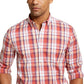 Club Room Men's Plaid Shirt Red Size Large