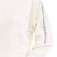 Bar III Women's Shine Stripe Sweatshirt White Size Small