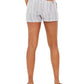 Style & Co Women's Striped Linen-Blend Shorts White Size X-Small