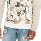 Sun + Stone Men's Camo Blocked Hoodie Beige Size Large