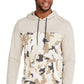 Sun + Stone Men's Camo Blocked Hoodie Beige Size X-Large