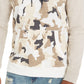 Sun + Stone Men's Camo Blocked Hoodie Beige Size X-Large