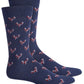 Bar III Men's Heart Socks Navy Size Regular