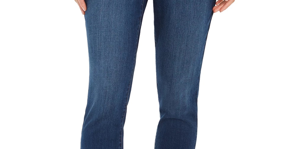 Style & Co Women's Skinny Curvy Jeans Turq Aqua Size 12