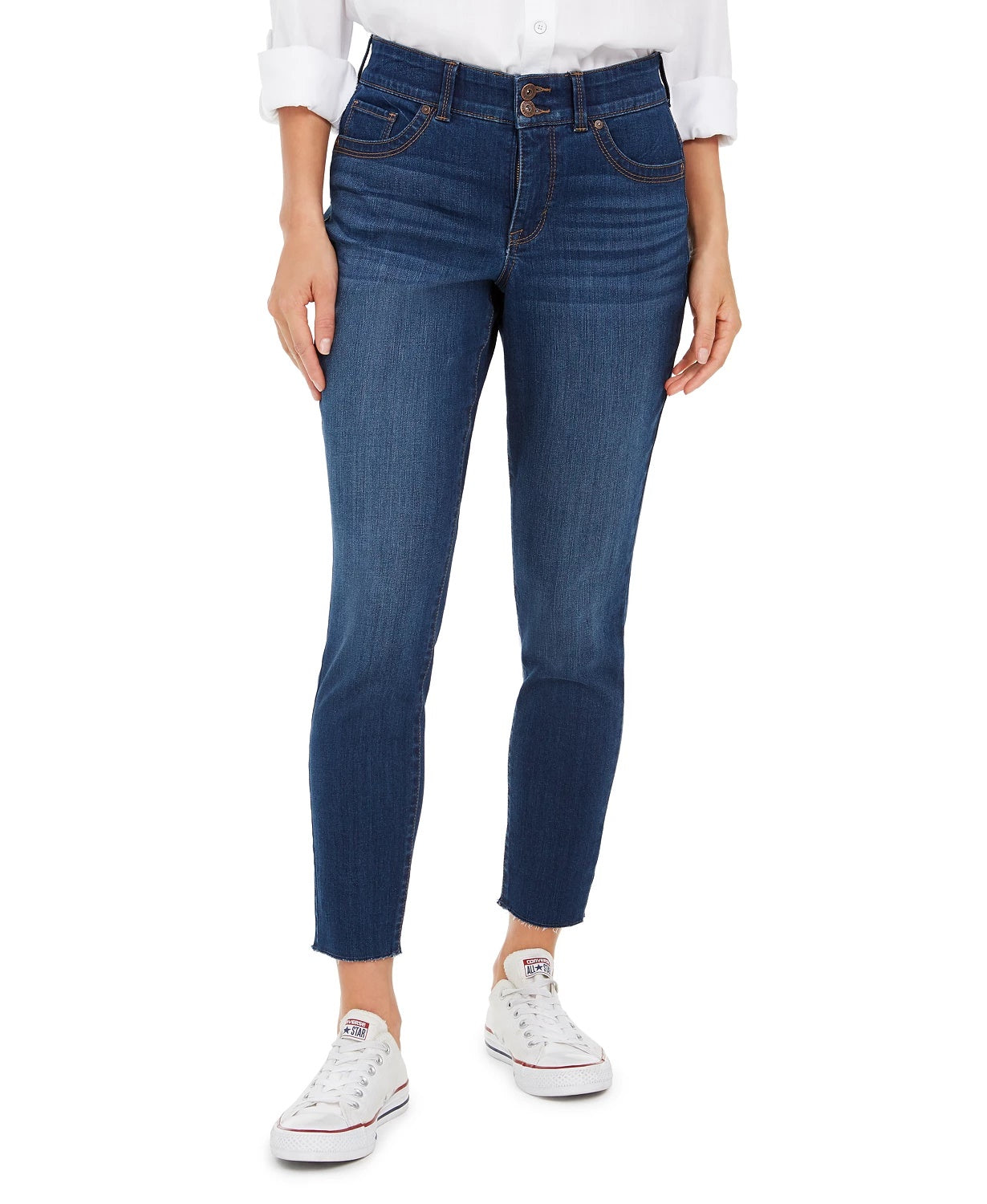 Style & Co Women's Skinny Curvy Jeans Turq/Aqua Size 2