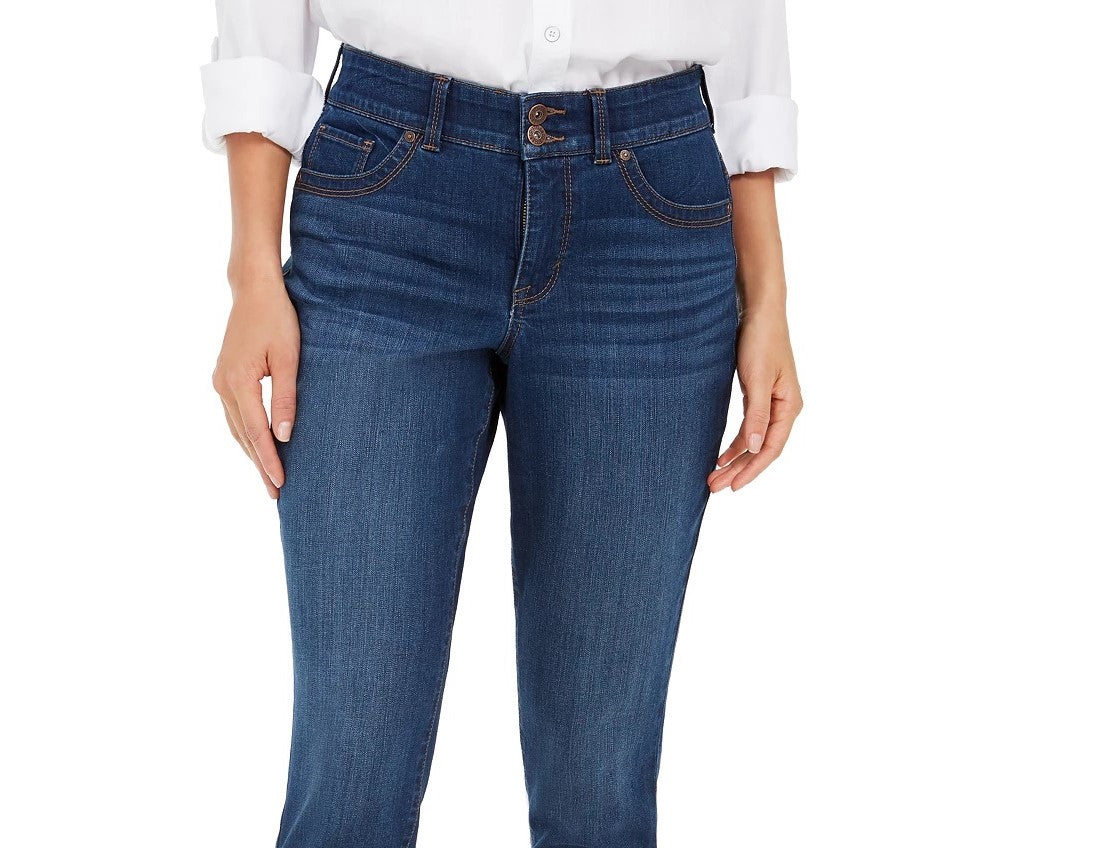 Style & Co Women's Skinny Curvy Jeans Turq/Aqua Size 2