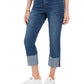 Style & Co Women's High-Rise Crop Straight-Leg Jeans  Blue Size 2