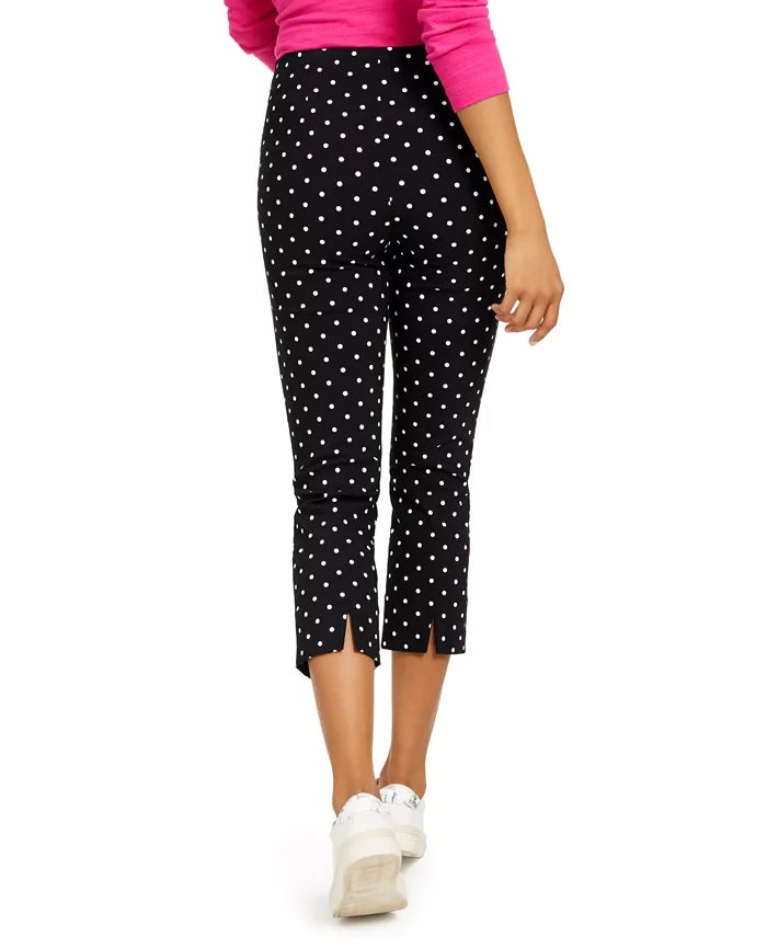 Charter Club Women's Capri Tummy-Control Skinny Pants Black Size 10