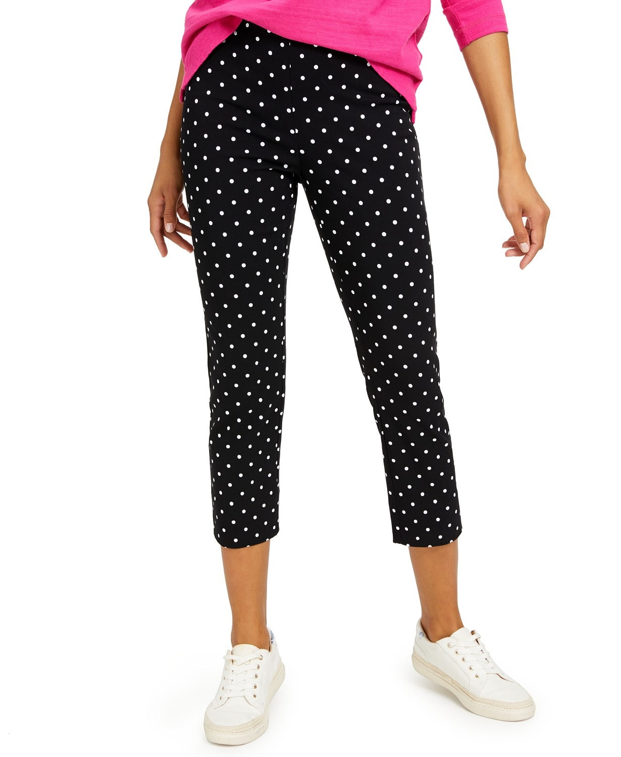 Charter Club Women's Capri Tummy-Control Skinny Pants Black Size 4