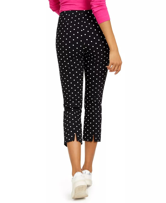 Charter Club Women's Capri Tummy-Control Skinny Pants Black Size 4