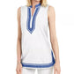 Charter Club Women's Seersucker Woven Tunic Top White Size Large