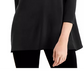Alfani Women's Keyhole-Cutout 3/4-Sleeve Top Black Size Extra Large