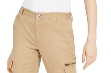 INC International Concepts Women's Petite Skinny Utility Pants Brown Size 8P