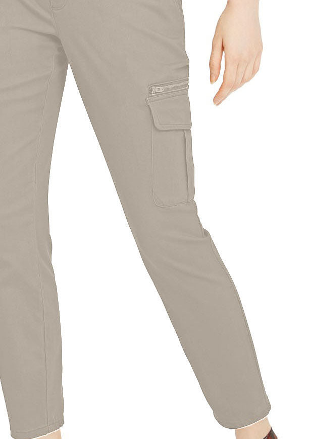 INC International Concepts Women's Petite Skinny Utility Pants Gray Size 2 P