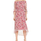 INC International Concepts Women's Off-The-Shoulder Maxi Dress Pink Size Small