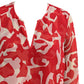 Alfani Women's Printed Blouse Wine Size X-Large