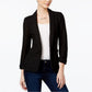Maison Jules Women's 3/4 Sleeve Knit Blazer  Black Size Extra Small