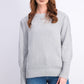 Style & Co Women's Puffy-Sleeve Sweater Gray Size Large