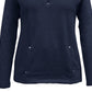 Karen Scott Women's Half-Zip Top Black Size Medium