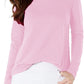 Style & Co. Womens Long Sleeves Slub T-Shirt Pink Size Small