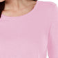 Style & Co. Womens Long Sleeves Slub T-Shirt Pink Size Small