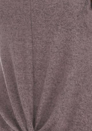 Bcx Women's Textured Cowlneck Twist-Front Sweater Gray Size Medium