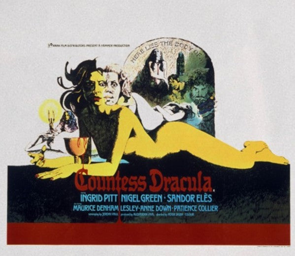 Horror Of Dracula Men's Graphic T-Shirt White Size Large