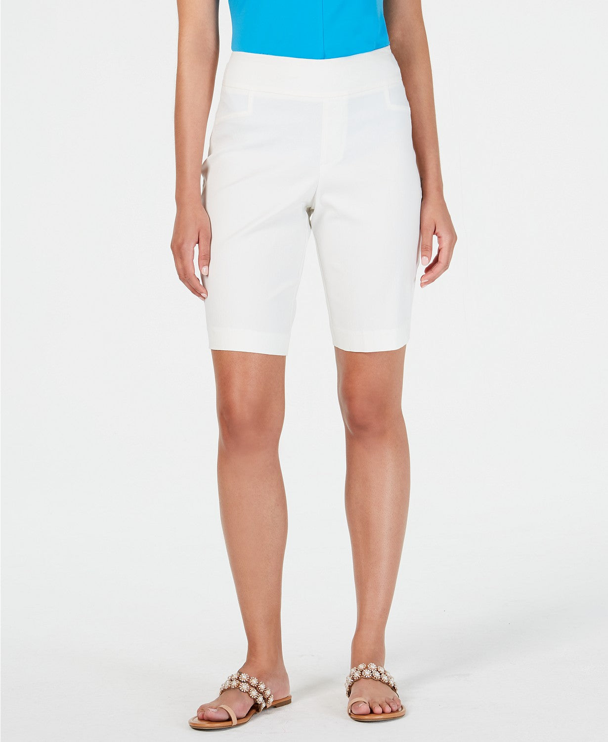 Thalia Sodi Women's Pull-On Shorts White Size Small