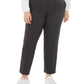 Bar III Women's Trendy Plus Size Dress Pants Black Size 18